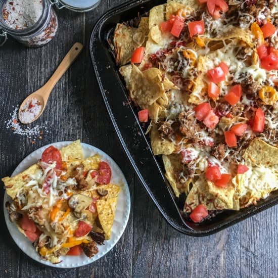 Easy Sheet Pan Italian Style Nachos