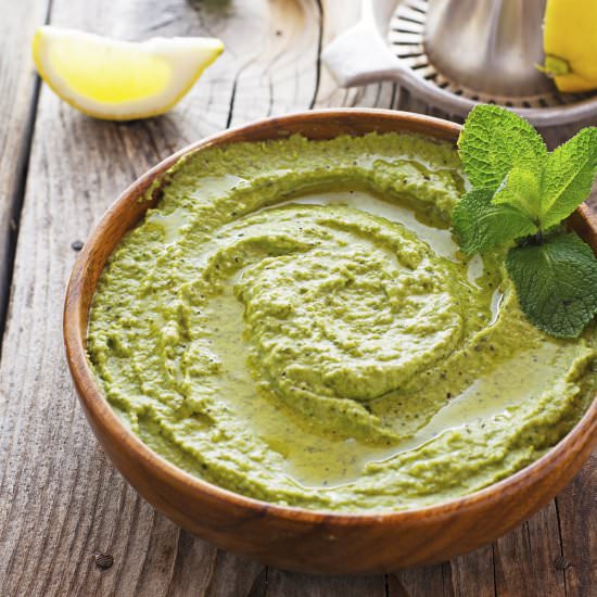 Minted Sweet Pea Hummus