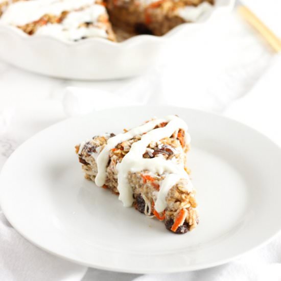 Healthy Carrot Cake Baked Oatmeal