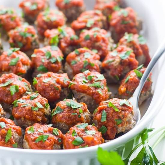 Low Carb Meatballs- Italian Style