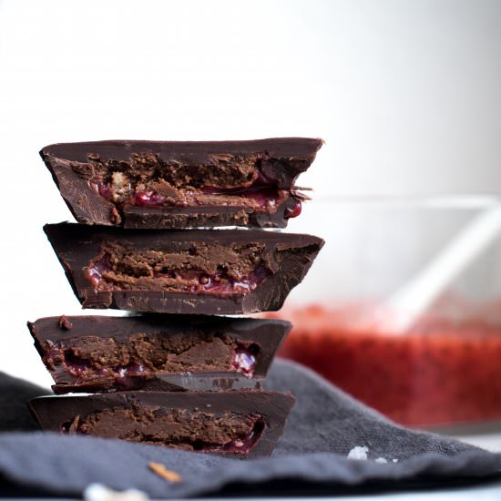 Peanut Strawberry Chocolate Cups