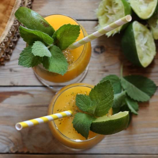 Mango Rum & Mint Limeade Slushies