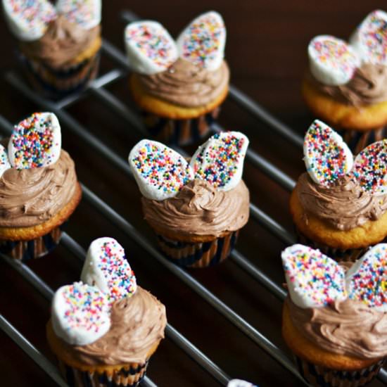 Easy Bunny Cupcakes