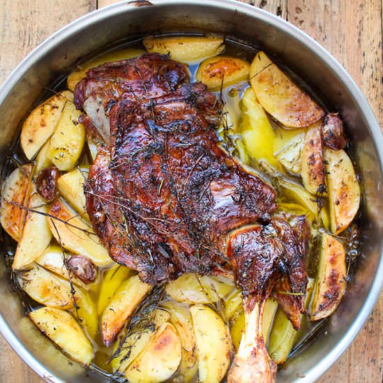 Greek Slow-Roasted Lamb Shoulder