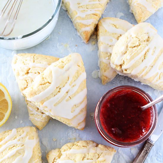 Lemon Cream Cheese Scones