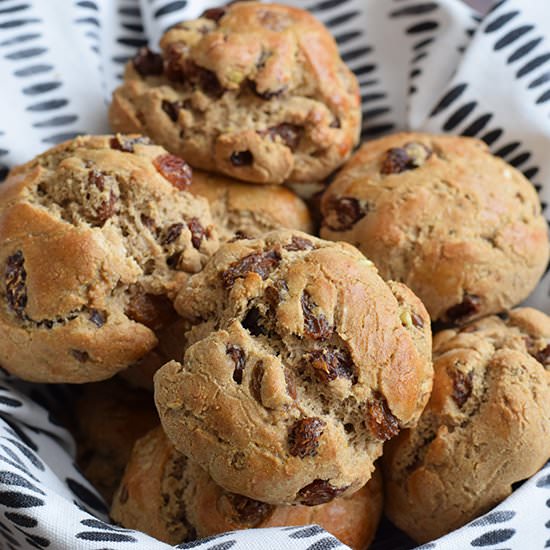 Gluten-free Raisin Buns
