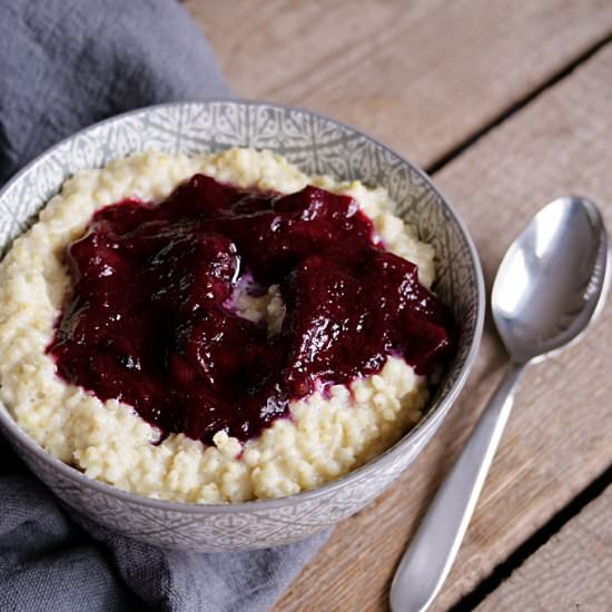 Millet Porridge with Compote