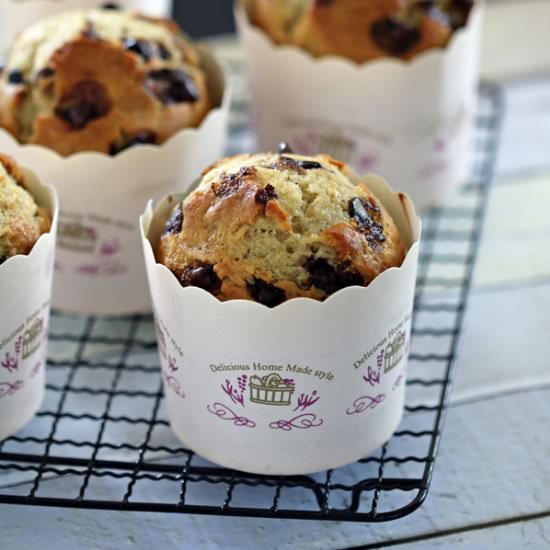 Banana Chocolate Chip Muffins