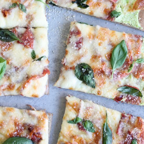Spring Pizza with Prosciutto