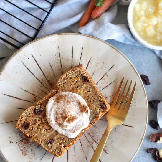 Carrot Cake Loaf with Ricotta