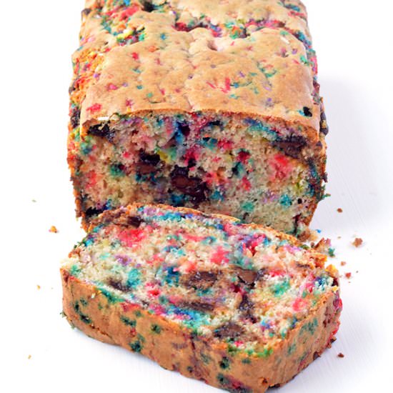 Funfetti Chocolate Ice Cream Bread