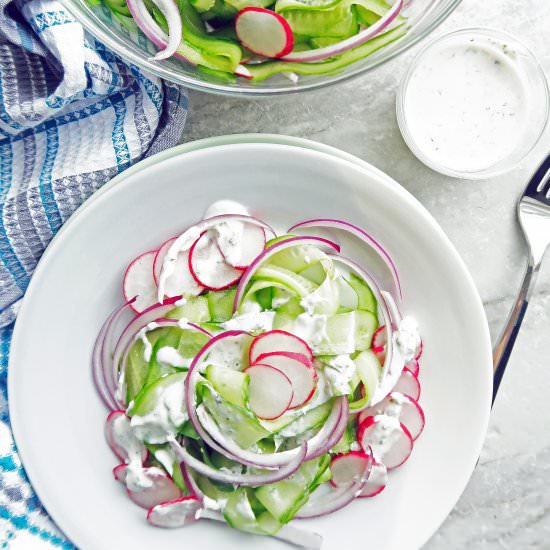 Shaved Cucumber Salad