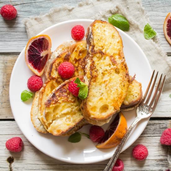 Vanilla Cream Cheese French Toast