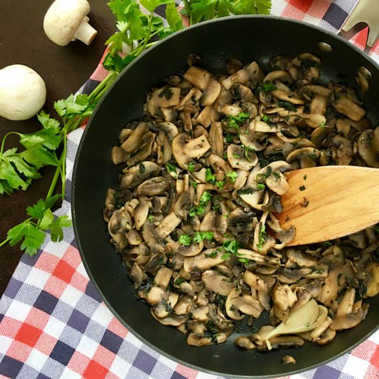 Sauteed Mushrooms – Italian Style