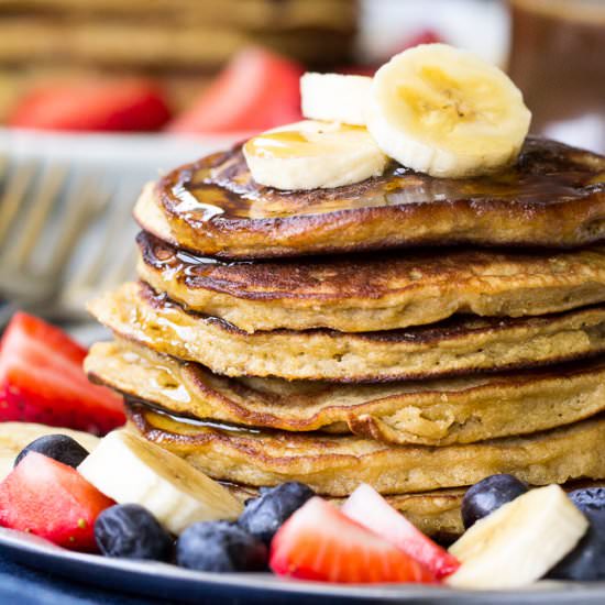 Banana Coconut Flour Pancakes