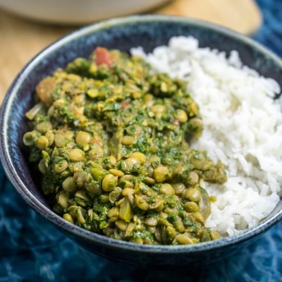 Lentil Spinach Curry