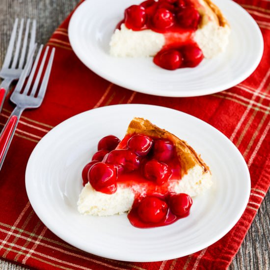 Low-Carb Cherry Cheesecak