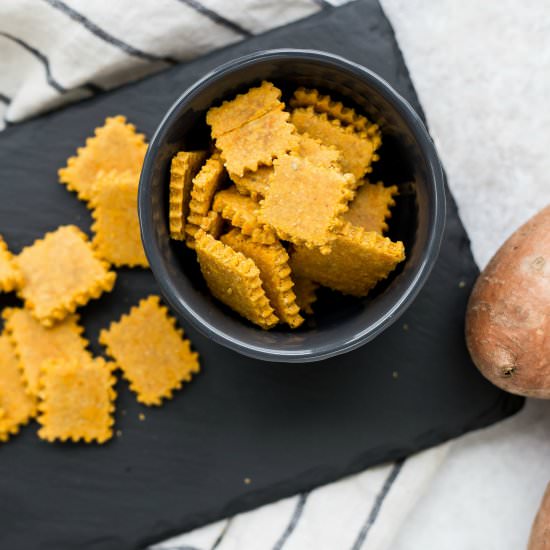 Gluten Free Sweet Potato Crackers
