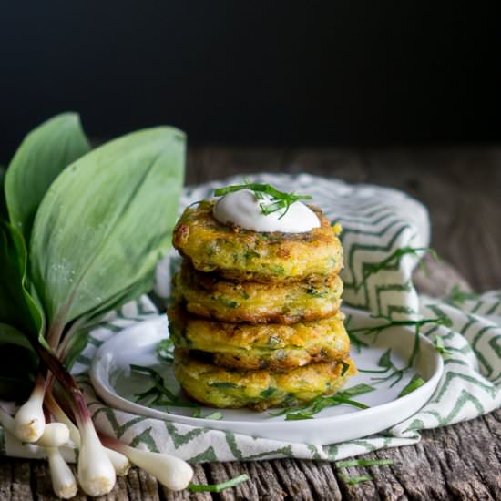Wild Leek Ramp Fritters