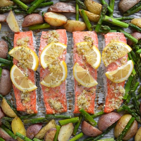 Sheet Pan Lemon Pepper Salmon