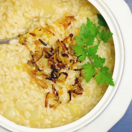 Spring Leek Risotto