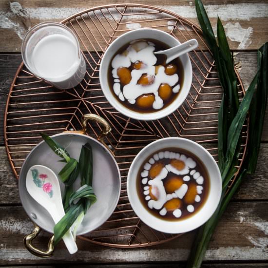 Sweet Potato Dumplings with Coconut
