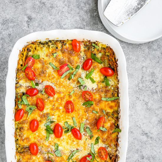 Turkey Sausage Alfredo Lasagna