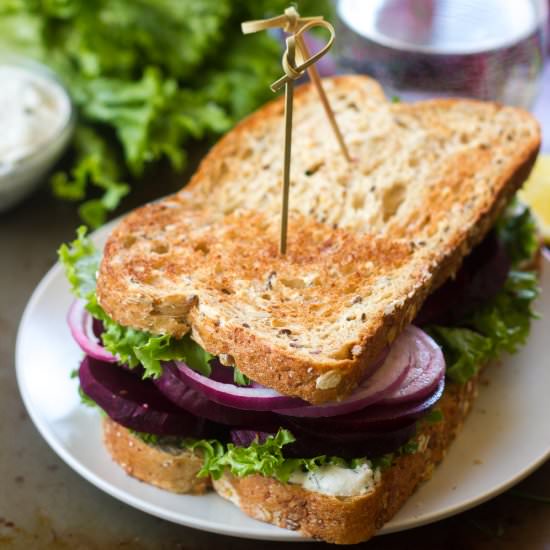 Balsamic Roasted Beet Sandwiches