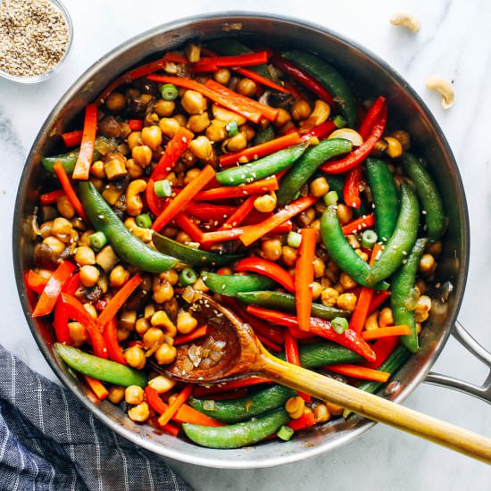 Teriyaki Chickpea Stir-Fry