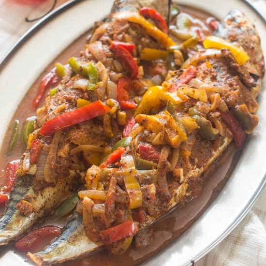 Caribbean Style Stewed Mackerel
