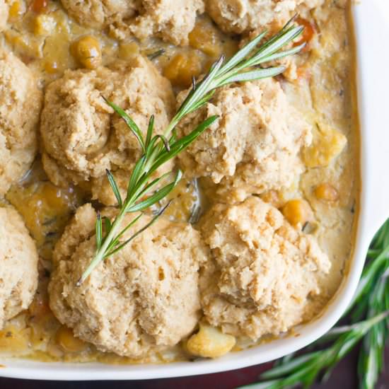 Vegan Cauliflower Cobbler