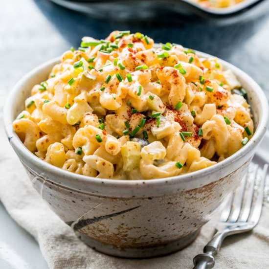 Deviled Egg Macaroni Salad