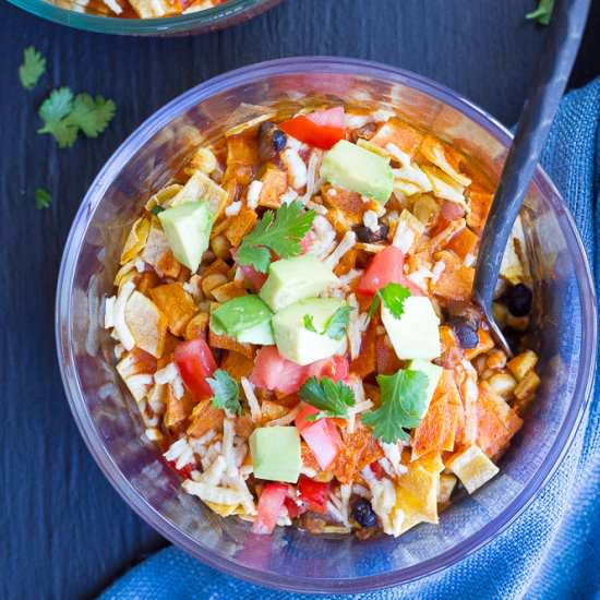 Make Ahead Enchilada Lunch Bowls