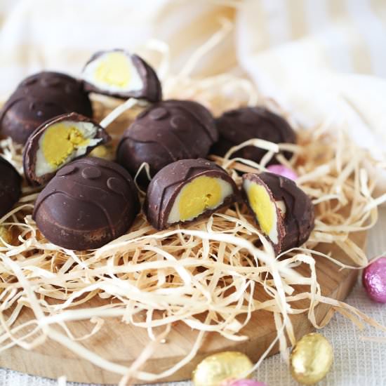 Caramel Creme Eggs (Dairy Free)