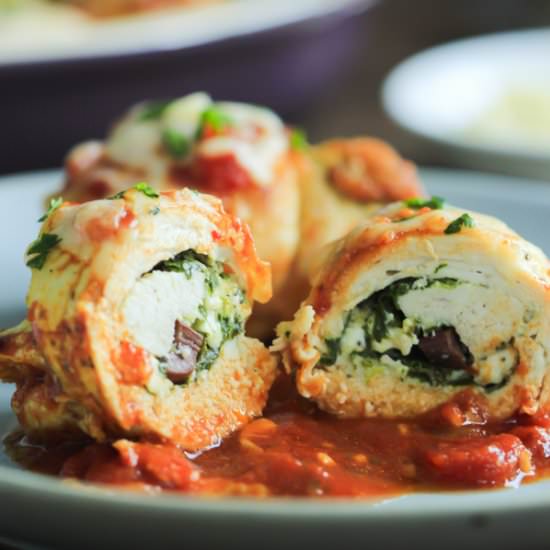 Spinach and Feta Stuffed Chicken
