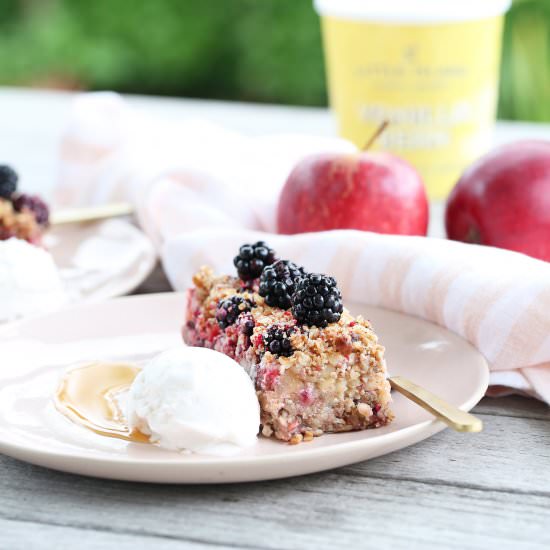 No-Bake Apple & Blackberry Crumble