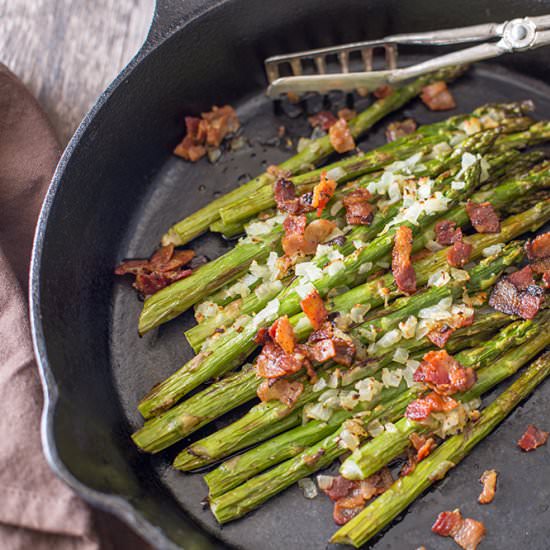 Skillet Asparagus with Bacon