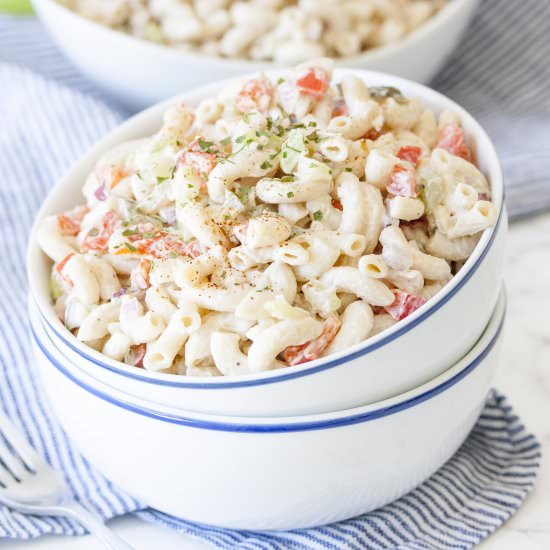 Healthy Vegan Macaroni Salad