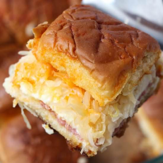 Baked Reuben Sliders