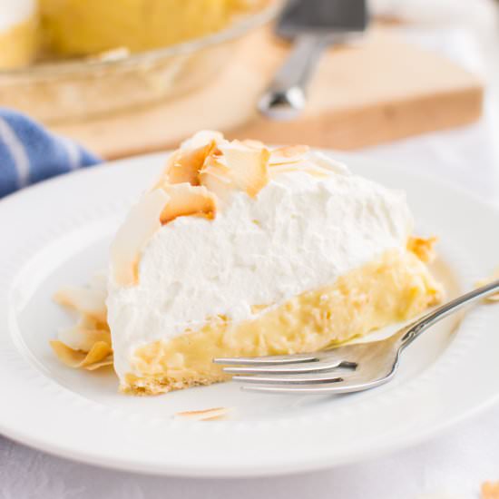 White Chocolate Coconut Cream Pie