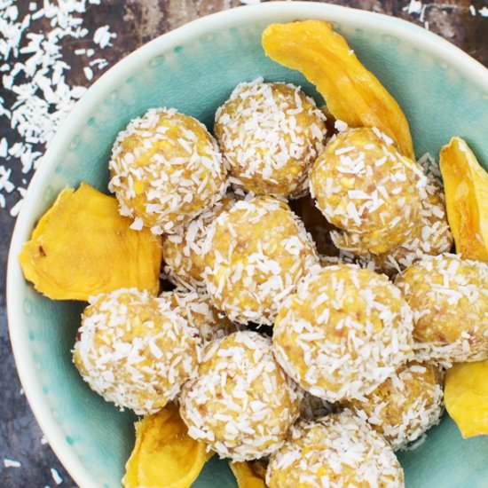 Mango Cashew & Ginger Energy Balls