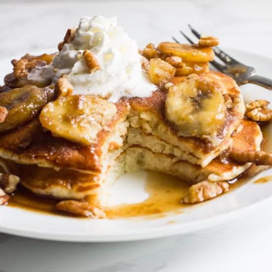 Bananas Foster Pancakes