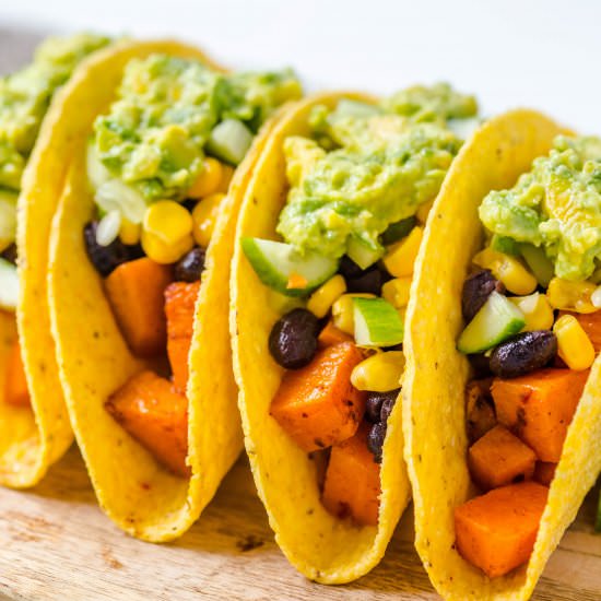Sweet Potato + Black Bean Tacos