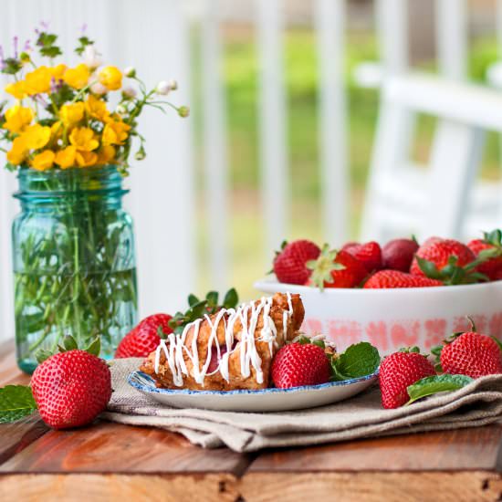 Strawberries and Cream Scones