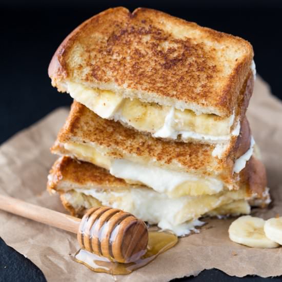 Honey Banana Grilled Cheese