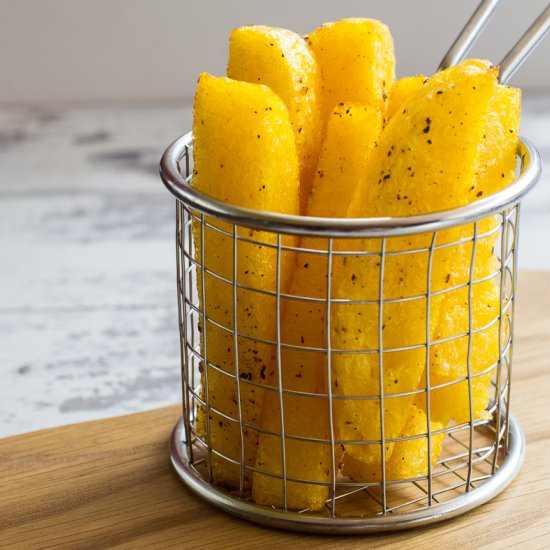 Air Fried Spicy Polenta Chips