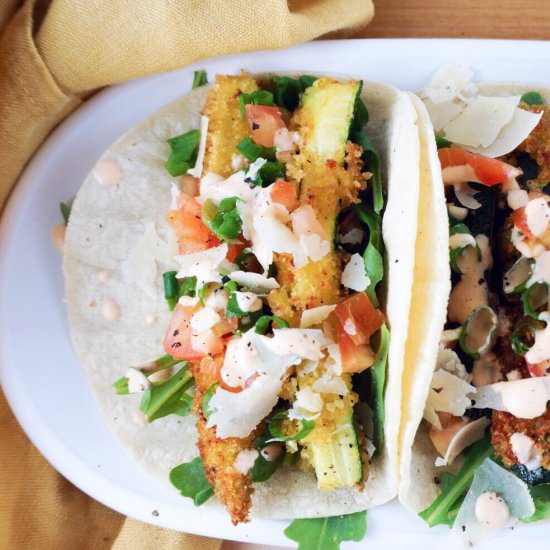 Fried Zucchini Tacos
