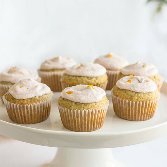 Blood Orange Breakfast Cupcakes