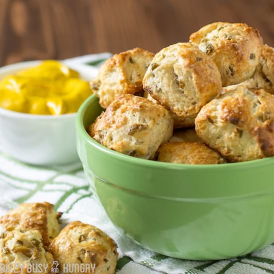 Olive Parmesan Pretzel Bites