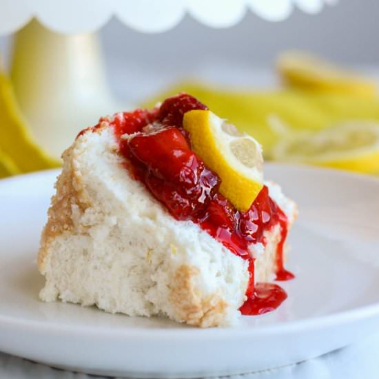 Lemon Angel Food Cake